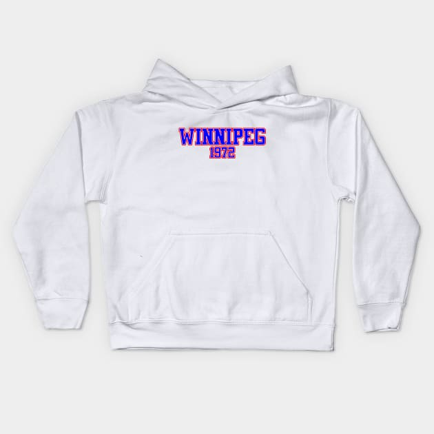 Winnipeg 1972 Kids Hoodie by GloopTrekker